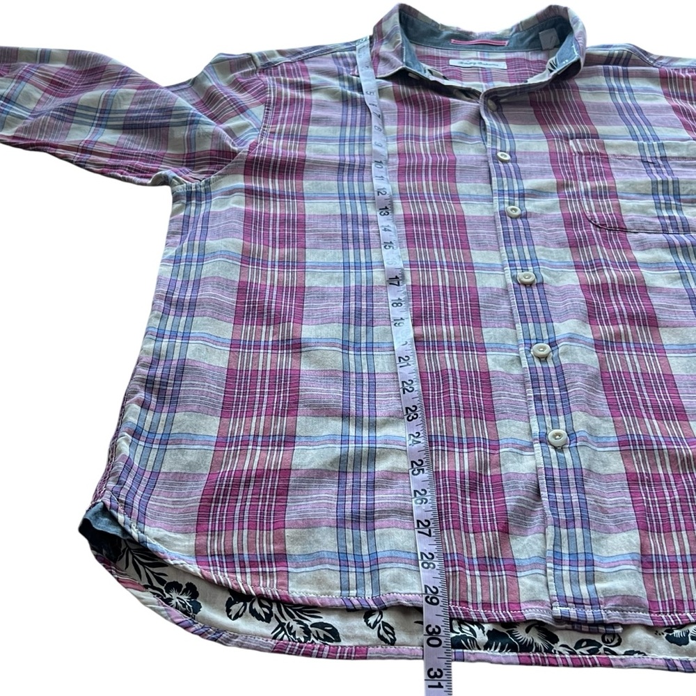 Tommy Bahama - Palapa Plaid Button Down Tropical - Size L - Picture 10 of 14